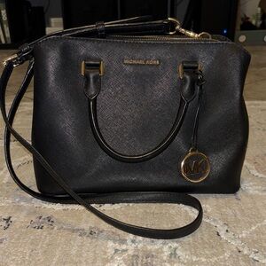 Michael Kors Black Leather Handbag